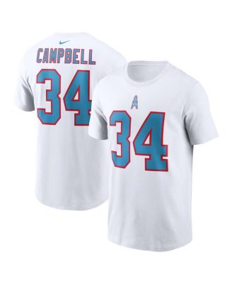 Nike - Men's Earl Campbell White Houston Oilers Retired Player Name Number T-Shirt