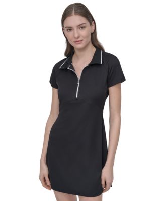 DKNY - Women's Court Piqu&eacute; Knit Polo Dress