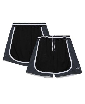 Mitchell & Ness - Men's AND1 Black/Green AND1 OG Game Mesh Reversible Shorts