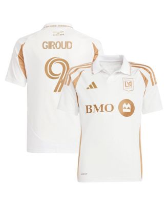 adidas - Big Boys and Girls Olivier Giroud White LAFC 2025 Secondary Replica Player Jersey