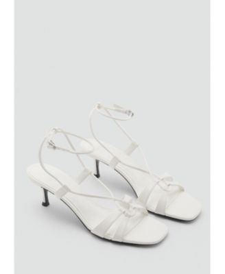 MANGO - Women's Combined-Strap Heeled Sandals