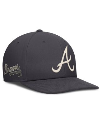 Nike - Men's Anthracite Atlanta Braves Statement Pro Snapback Hat