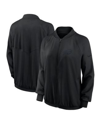 Nike - Women's Black Buffalo Bills Raglan Full-Zip Jacket