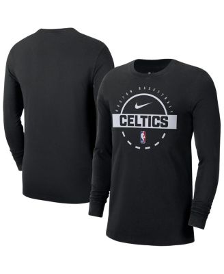 Nike - Men's Black Boston Celtics Authentic Long Sleeve Practice T-Shirt