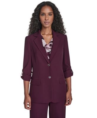Calvin Klein - Women's Two Button Roll Tab Jacket