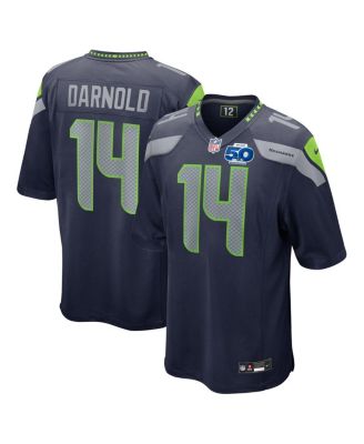 Nike - Men's Sam Darnold College Navy Seattle Seahawks Team 50th Season Game Jersey