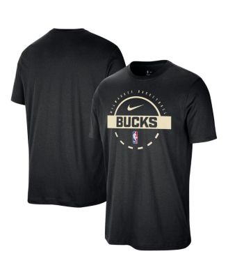 Nike - Men's Black Milwaukee Bucks Authentic Practice T-Shirt