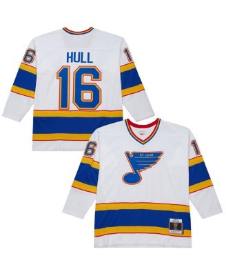 Mitchell & Ness - Men's&nbsp;Brett Hull White St. Louis Blues 1990-91 Power Play Jersey