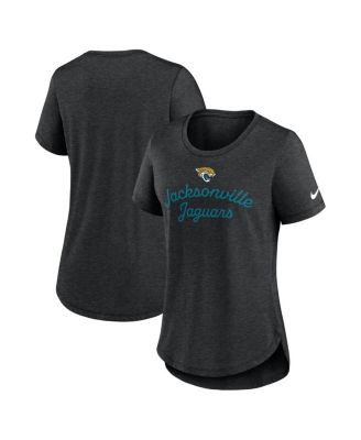 Nike - Women's Black Jacksonville Jaguars Script Tri-Blend T-Shirt