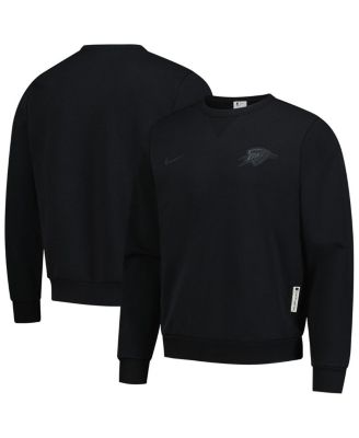 Nike - Men's Black Oklahoma City Thunder Authentic Standard Issue Travel Dri-FIT Pullover Sweatshirt