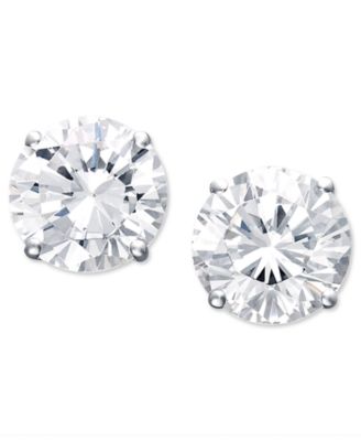 Macy's - Diamond Stud Earrings (1/4 to 1 1/2 ct. t.w.) in 18k White Gold