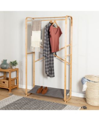 Honey Can Do - Bamboo & Canvas Garment Rack