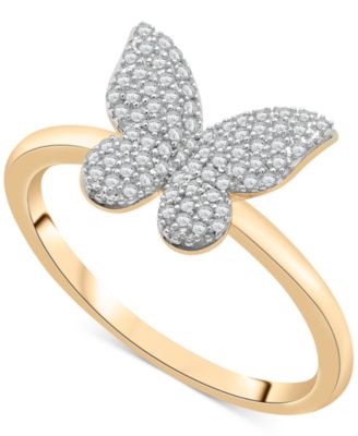 Wrapped - Diamond Butterfly Ring (1/6 ct. t.w.) in 14k Gold