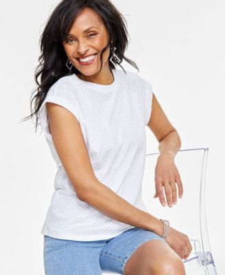 I.N.C. International Concepts - Women's Dew Drop Cotton Top
