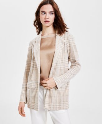Liverpool Los Angeles - Women's Plaid Boucle Boyfriend Blazer