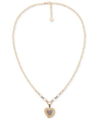 Le Vian - Diamond Heart Pendant Necklace (3/4 ct. t.w.) in 14k Yellow Gold, 17" + 2" extender
