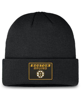 Fanatics - Men's Black Boston Bruins Authentic Pro Cuffed Knit Hat
