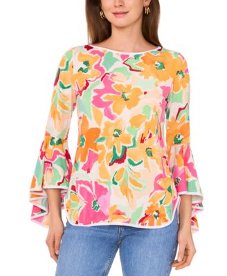 Sam & Jess - Peacock Bell-Sleeve Top