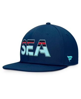 Fanatics - Men's Deep Sea Blue Seattle Kraken Authentic Pro Rink Snapback Hat