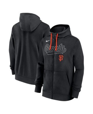 Nike - Men's Black San Francisco Giants Knockout Script Full-Zip Hoodie