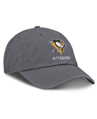 Fanatics - Men's Charcoal Pittsburgh Penguins Washed Adjustable Hat