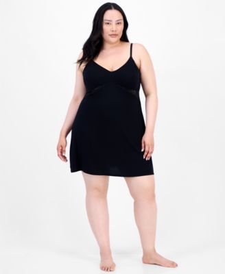 I.N.C. International Concepts - Plus Size Lace-Cutout Chemise
