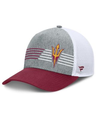 Fanatics - Men's  Heather Gray/Maroon Arizona State Sun Devils Profile Trucker Adjustable Hat
