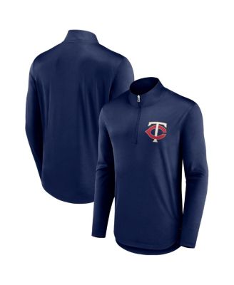 Fanatics - Men's  Navy Minnesota Twins Tough Minded Lightweight Quarter-Zip Pullover