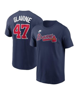 Nike - Men's Tom Glavine Navy Atlanta Braves Fuse Name Number T-Shirt