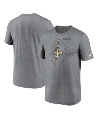 Nike - Men's Heather Charcoal New Orleans Saints Legend Icon Performance T-Shirt