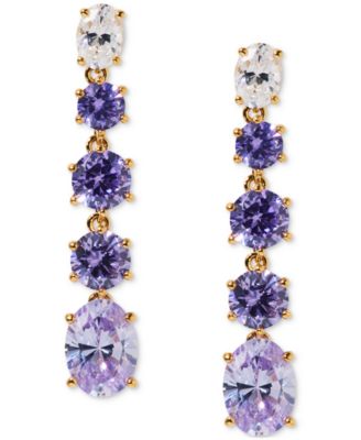 Eliot Danori - Stone Linear Drop Earrings