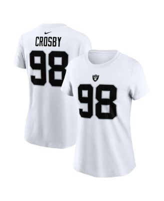 Nike - Women's Maxx Crosby White Las Vegas Raiders Player Name Number T-Shirt