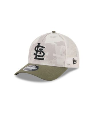 New Era - Men's Light Beige/Olive St. Louis Cardinals 2025 Armed Forces Day 9FORTY M-Crown A-Frame Adjustable Hat