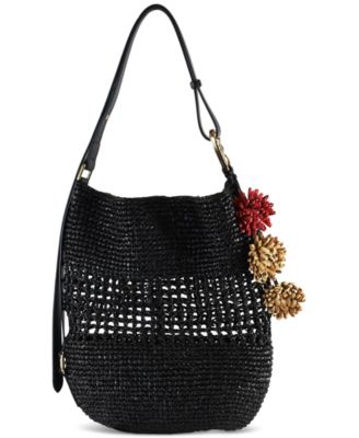 Sam Edelman - Marcie Open Weave Raffia Bucket Bag