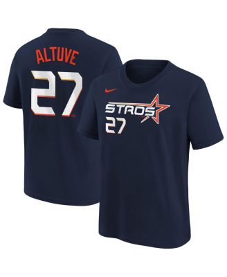 Nike - Big Boys and Girls Jose Altuve Navy Houston Astros Fuse City Connect Name Number T-shirt