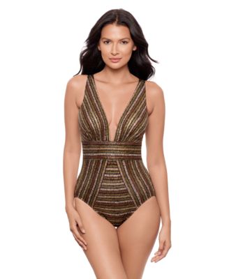 Miraclesuit - Women's Sparkle Sands Odyssey Tummy-Control One-Piece Swimsuit