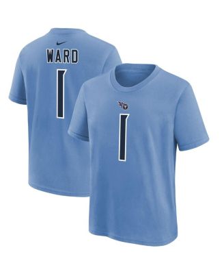 Nike - Big Boys and Girls Cam Ward Navy Tennessee Titans 2025 NFL Draft First Round Pick Name Number T-Shirt