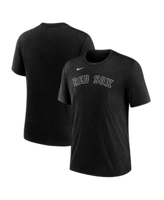 Nike - Men's Heather Black Boston Red Sox Lights Out Tri-Blend T-Shirt