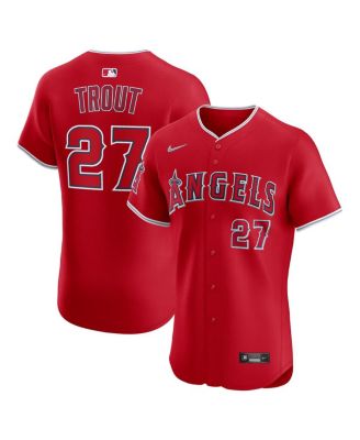 Nike - Men's Mike Trout Red Los Angeles Angels Alternate Elite Jersey