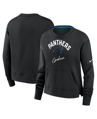 Nike - Women's Black Carolina Panthers High Hip Pullover Sweatshirt