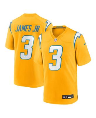 Nike - Men's Derwin James Jr. Gold Los Angeles Chargers Alternate Charger Power Game Player Jersey