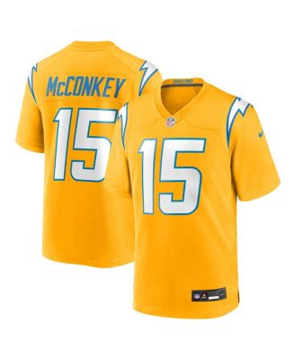 Nike - Men's Ladd McConkey Gold Los Angeles Chargers Alternate Charger Power Game Player Jersey