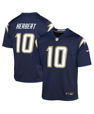 Nike - Big Boys and Girls Justin Herbert Navy Los Angeles Chargers Alternate Super Chargers Game Player Jersey