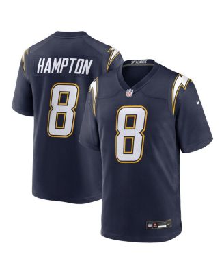 Nike - Men's Omarion Hampton Navy Los Angeles Chargers Alternate Super Chargers Game Player Jersey