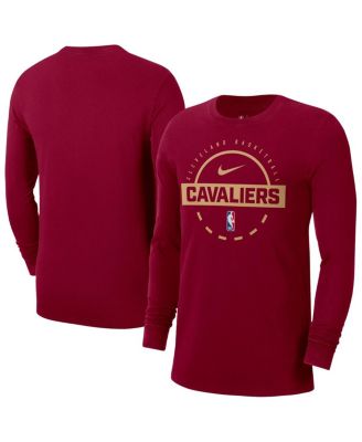 Nike - Men's Wine Cleveland Cavaliers Authentic Long Sleeve Practice T-Shirt