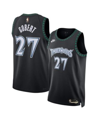 Nike - Men's and Women's Rudy Gobert Black Minnesota Timberwolves Swingman Jersey
