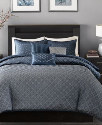 Madison Park - Biloxi 6-Pc. King/California King Duvet Cover Set