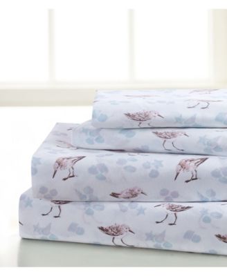Universal Home Fashions - SEASIDE RESORT Flamingo Flowers Twin Sheet set