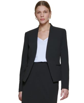 Calvin Klein - Asymmetrical Open-Front Blazer