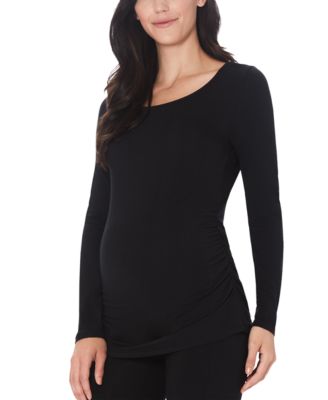 Cuddl Duds - Women's Softwear Long-Sleeve Maternity Top